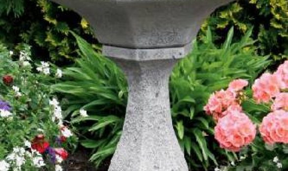 30inches-Chelsea Fleur De Lis Hexagon Fountain