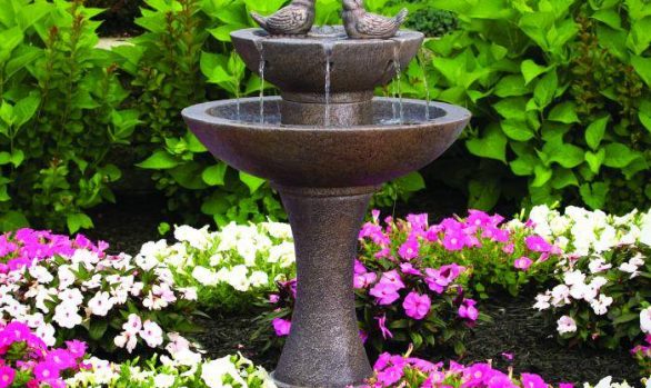 34 inches Tranquillity Spill Fountain With Birds