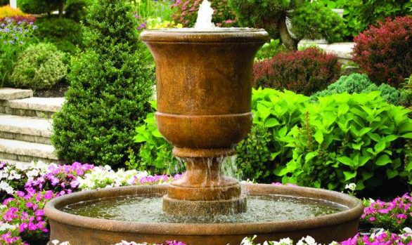 40 Inches Cento Urn on 6' Pool Fountain