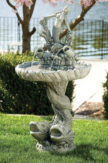 48 inches Mermaid And Fish Fountain