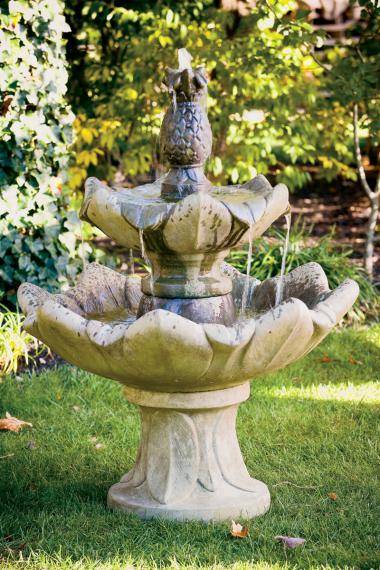 50 inches Two Tier Tulip Leaf Fountain