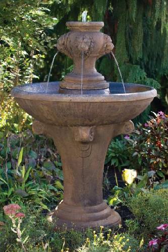 52inches-One Tier Lion Finial Fountain