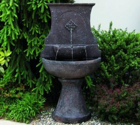 57 Inches Fortuna Floral Wall Fountain