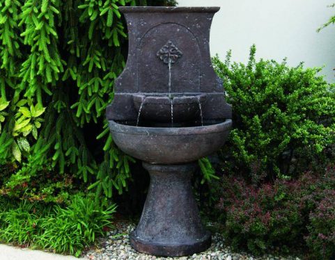 57 Inches Fortuna Floral Wall Fountain