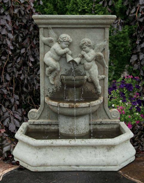 72 inches Cherub Wall Fountain