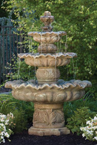 77 inches Three Tier Scallop Fountain