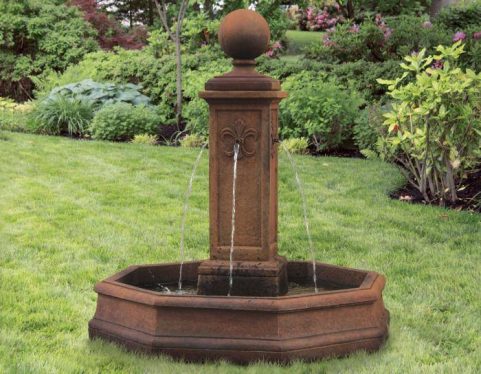 78 inches Fleur De Lis Globe Fountain