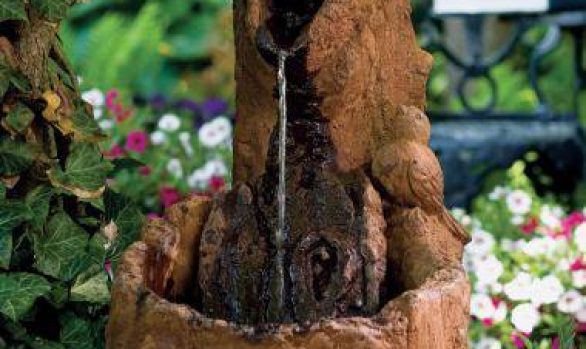 Old Oak Log Fountain