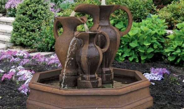 Roman Vases Octagonal Pool Fountain