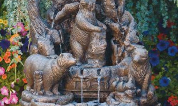Wildlife Fountain-Bears
